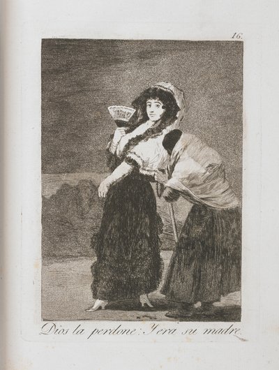 Planche de Los Caprichos, 1797-1798 - Francisco de Goya